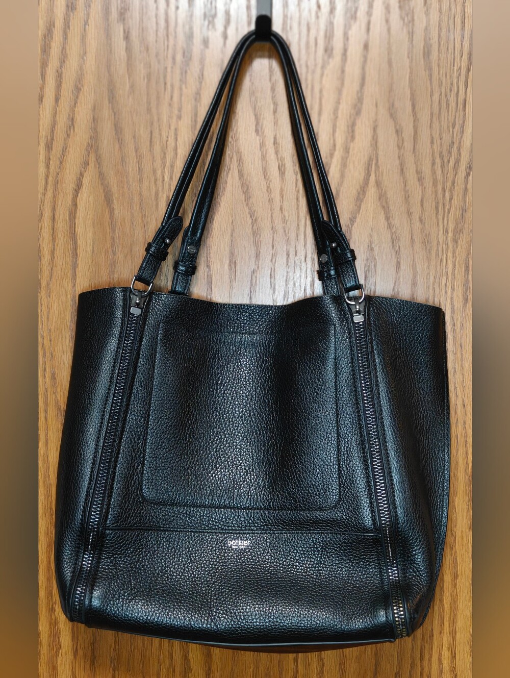 Botkier New York Black Leather Tote Bag Purse